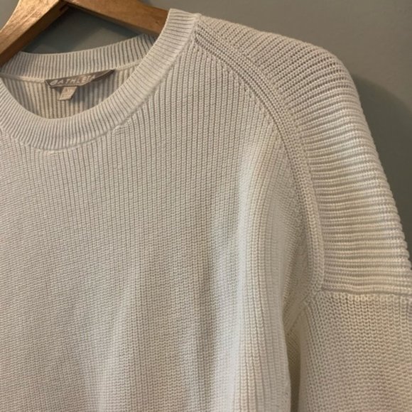 Athleta Oversized Ribbed Knit White Sweater - Picture 6 of 9